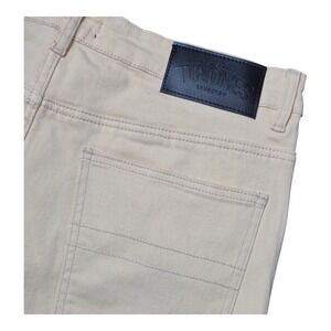 Tulones Men's 36 Stacked Flare Jeans Garment Dyed Yellow Streetwear NWT